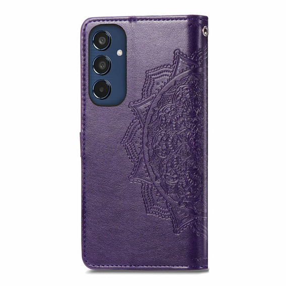 Etui z klapką do Samsung Galaxy M35, Mandala, fioletowe