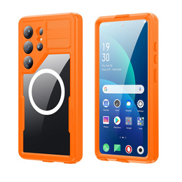 Etui wodoodporne do Samsung Galaxy S26 Ultra, Redpepper, do MagSafe, pomarańczowe