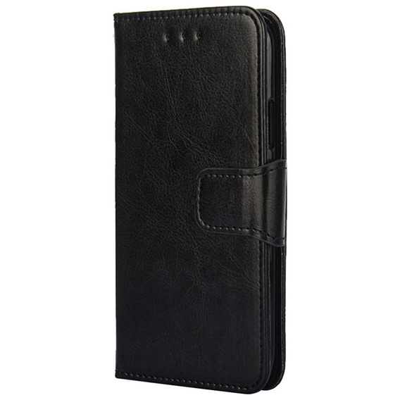 Etui z klapką do TCL 305i, PU Leather Wallet Case, czarne