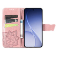 Etui z klapką do Oppo Reno 15 Pro, Butterfly, różowe