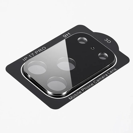 2x Szkło hartowane ERBORD na wyspę aparatów do iPhone 17 Pro Max, czarne