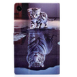 Etui do Samsung Galaxy Tab A9 X110 / X115, cat and tiger