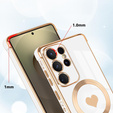 Etui do Samsung Galaxy S25 Ultra, MagSafe Heart, biały