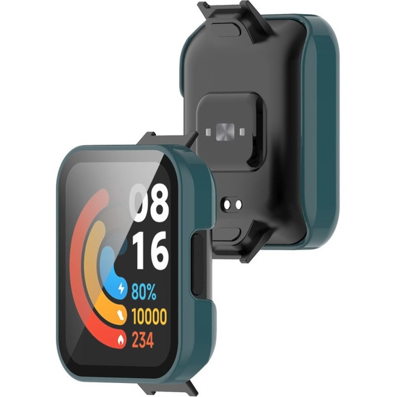 2w1 Etui + Szkło do Xiaomi Redmi Watch 2 Lite, Zielony