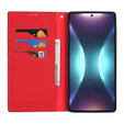 Etui z klapką do Samsung Galaxy S25 Ultra, Litchi Skin Grain, czarne
