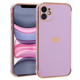Etui do Apple iPhone 11, Electro heart, fioletowe