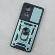 Etui pancerne do Oppo Reno 10 / 10 Pro, CamShield Slide, zielone