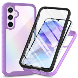 Etui do Samsung Galaxy A55 5G, Shockproof, z folią, fioletowe