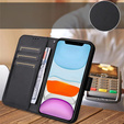 Etui z klapką do Samsung Galaxy M55 5G, Wallet Smart Magnet, czarne