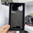 Etui do iPhone 15 Pro, karbonowe Carbon Fiber, czarne