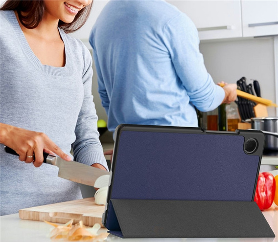 Etui z klapką do Samsung Galaxy Tab A11/A9, Smartcase, granatowe