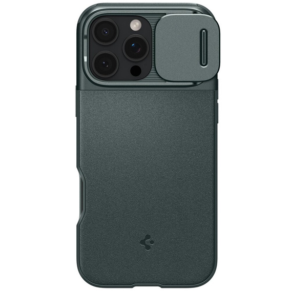 Etui Spigen do iPhone 16 Pro, Optik Armor Mag, Zielone + Szkło hartowane