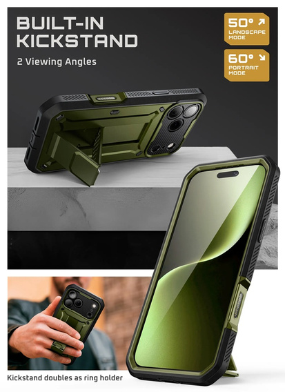 Etui Supcase do iPhone 17 Pro Max, Unicorn Beetle Pro, Guldan