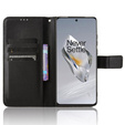 Etui z klapką do OnePlus 12 5G, Wallet Smart Magnet, czarne