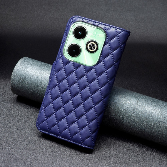 Etui z klapką do Infinix Hot 40i, Wallet, BINFEN COLOR, niebieskie