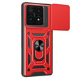 Etui pancerne do Xiaomi 15T, CamShield Slide, czerwone