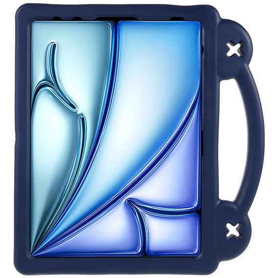 Etui do iPad Air 11" 2025/2024 (7/6 gen.), Cute Patterns, z podstawką, granatowe