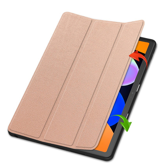 Etui do Lenovo Idea Tab 11" 2025 TB336FU TB336ZU, Smartcase z miejscem na rysik, różowe rose gold