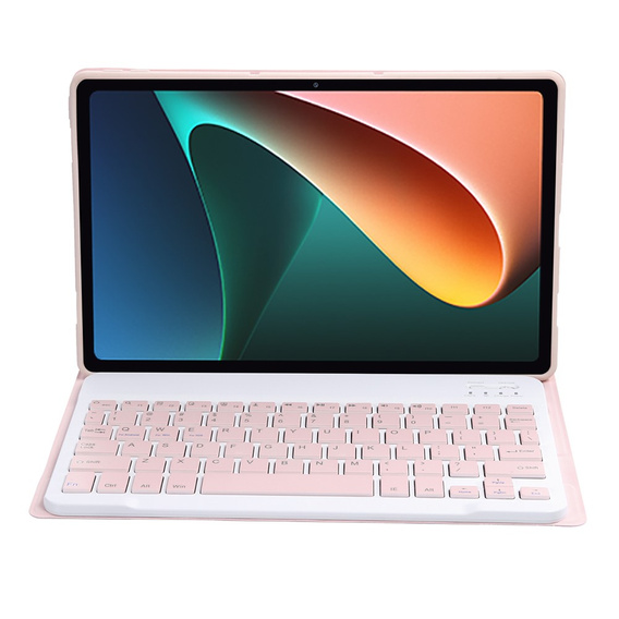 Etui z klawiaturą do Xiaomi Pad 5/5 Pro, różowe rose gold