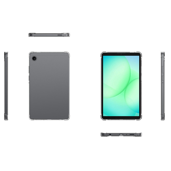 Etui do Samsung Galaxy Tab A11/A9, Silikonowe, przezroczyste