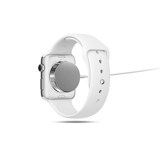 Ładowarka magnetyczna do zegarków Apple Watch, Biała