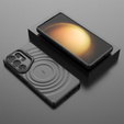 Etui do Samsung Galaxy S25 Ultra, Ripple Kickstand, do MagSafe, czarne