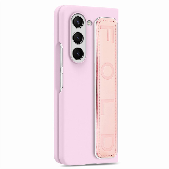 Etui do Samsung Galaxy Z Fold6 5G, z rączką, różowe