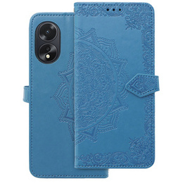 Etui z klapką do Oppo A58 4G, Mandala, niebieskie