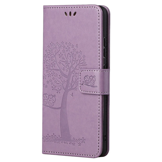 Etui Wallet do Xiaomi Redmi Note 11/11S, Drzewo, fioletowe