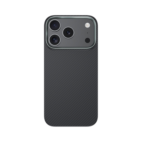 Etui BENKS Kevlar Armor Air do iPhone 17 Pro Max, Carbon Fiber 600D A070, do MagSafe – czarne
