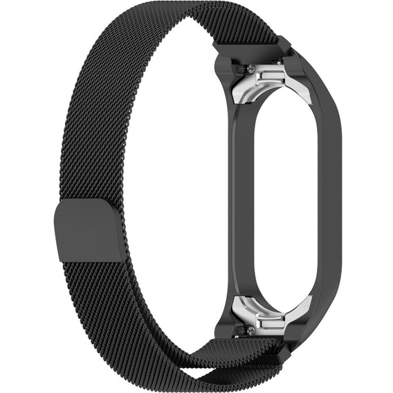 Pasek Bransoleta Milanese do Xiaomi Mi Band 7/7 NFC, Czarny