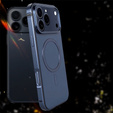 Etui do iPhone 17 Pro, Metal Frame, do MagSafe – granatowe