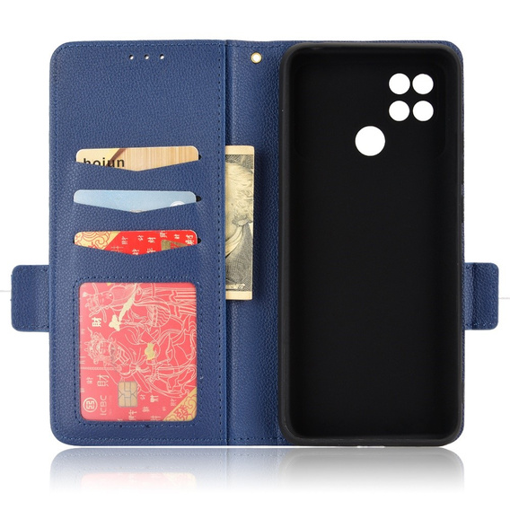 Etui Wallet do Xiaomi Poco C40 4G, Magnetic Clasp - Blue