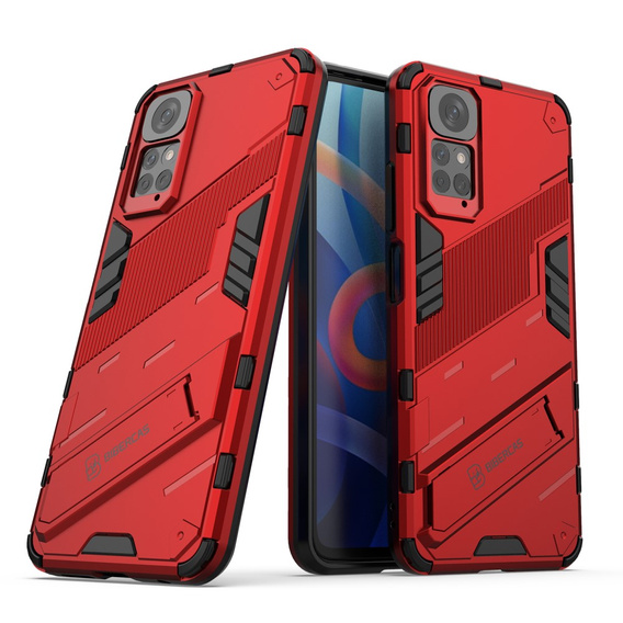 Etui do Xiaomi Redmi Note 11/11S, Military kickstand, czerwone