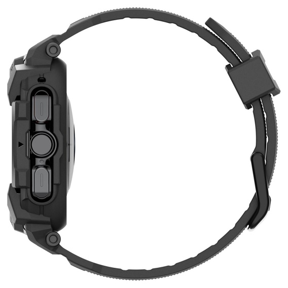 Pasek z Etui Spigen do Galaxy Watch Ultra 47mm (2025 / 2024), Rugged Armor Pro, czarny