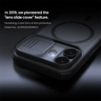Etui Nillkin dla iPhone 17, CamShield Pro Magnetic, do MagSafe - czarne