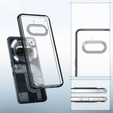 Etui Spigen do Nothing Phone 3a, Ultra Hybrid, Space Crystal, Szare