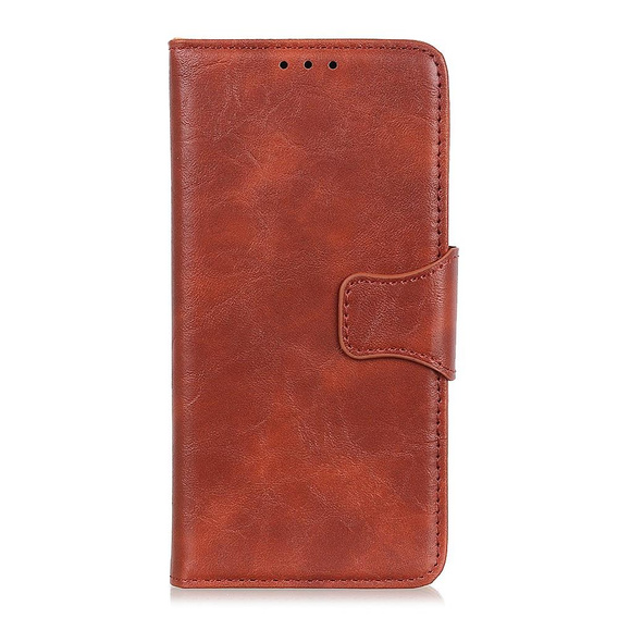 Skórzane Etui Wallet do Samsung Galaxy A50/A50S/A30S, brązowe