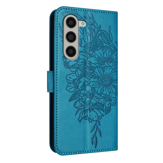 Etui z klapką do Samsung Galaxy Z Fold6 5G, Butterfly, niebieskie