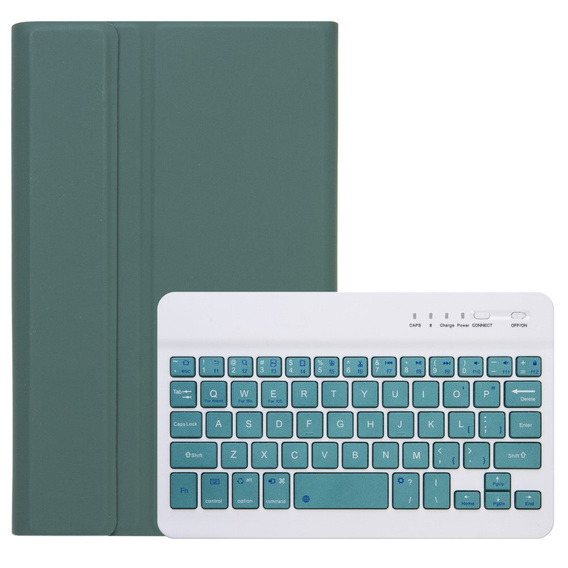 Etui z klawiaturą do Samsung Galaxy Tab A7 Lite 8.7 T220 / 225, zielone