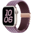 Pleciony Pasek Nylonowy z Klamrą do Apple Watch 1/2/3/4/5/6/7/8/9/10/11/SE 38/40/41/42mm – Fioletowy