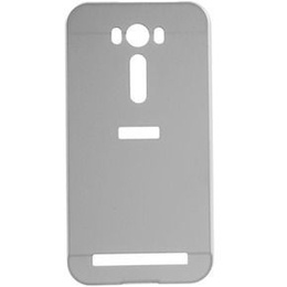 Srebrne Etui Metal Bumper Plastic Cover Asus Zenfone 2 Laser ZE500KL