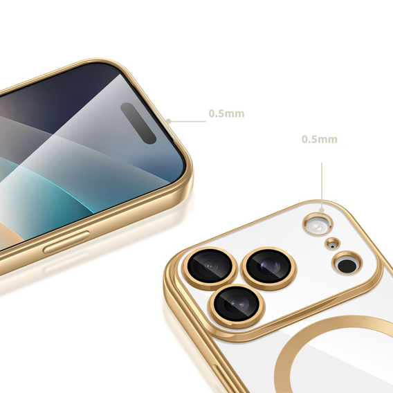Etui do iPhone 17 Pro Electro MagSafe – złote