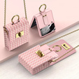 Etui Finger Ring z torebką do Samsung Galaxy Z Flip 4 5G, Różowe