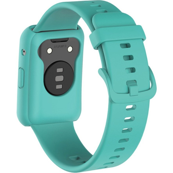 Pasek z Etui do Huawei Watch Fit, Cyan