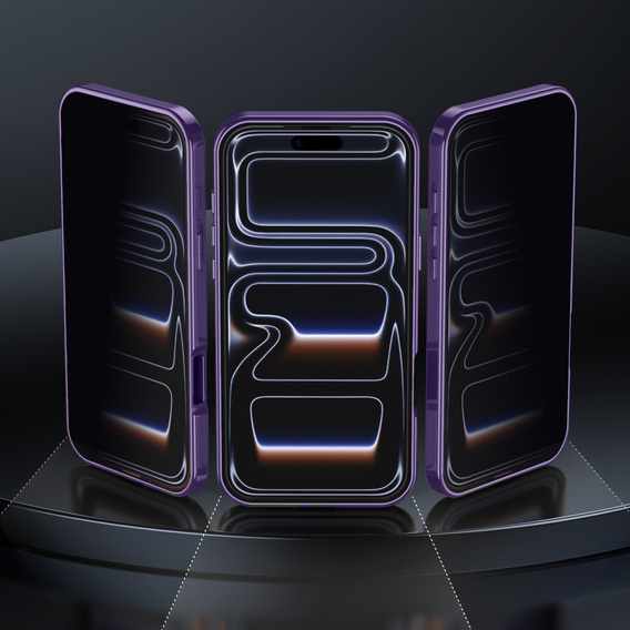 Etui do iPhone 17, ze szkłem prywatyzującym, do MagSafe – fioletowe