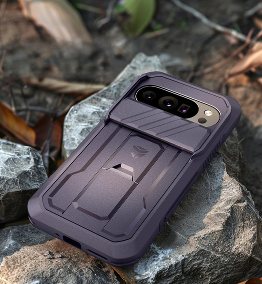 Etui pancerne do Google Pixel 10 Pro XL, Dexnor Full Body (Two Frames) - fioletowe