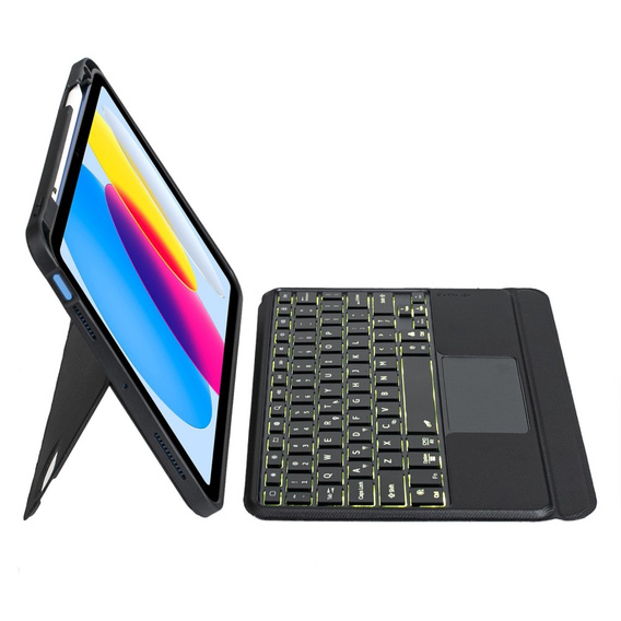 Etui z klawiaturą do iPad 10.9" 2022 (10 gen.) / iPad 11" 2025 A16 (11 gen.), keyboard Pen Slot, czarne