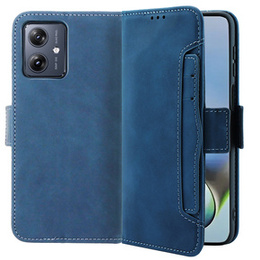 Etui z klapką do Motorola Moto G54 5G, Card Slot, niebieskie