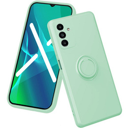 Zestaw Etui do Samsung Galaxy A04S / A13 5G, Smooth Ring, Zielone + Szkło